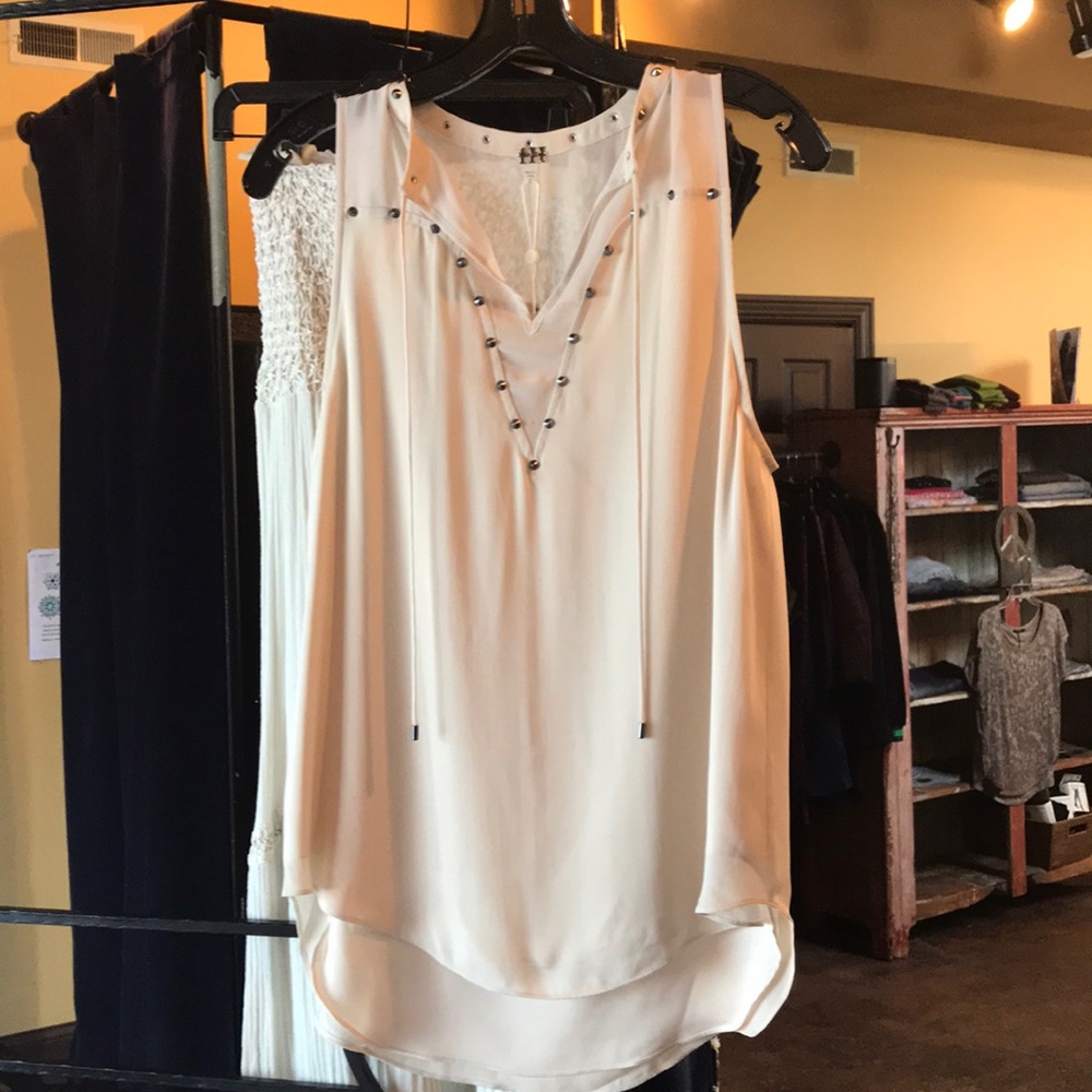 Silk tank blouse